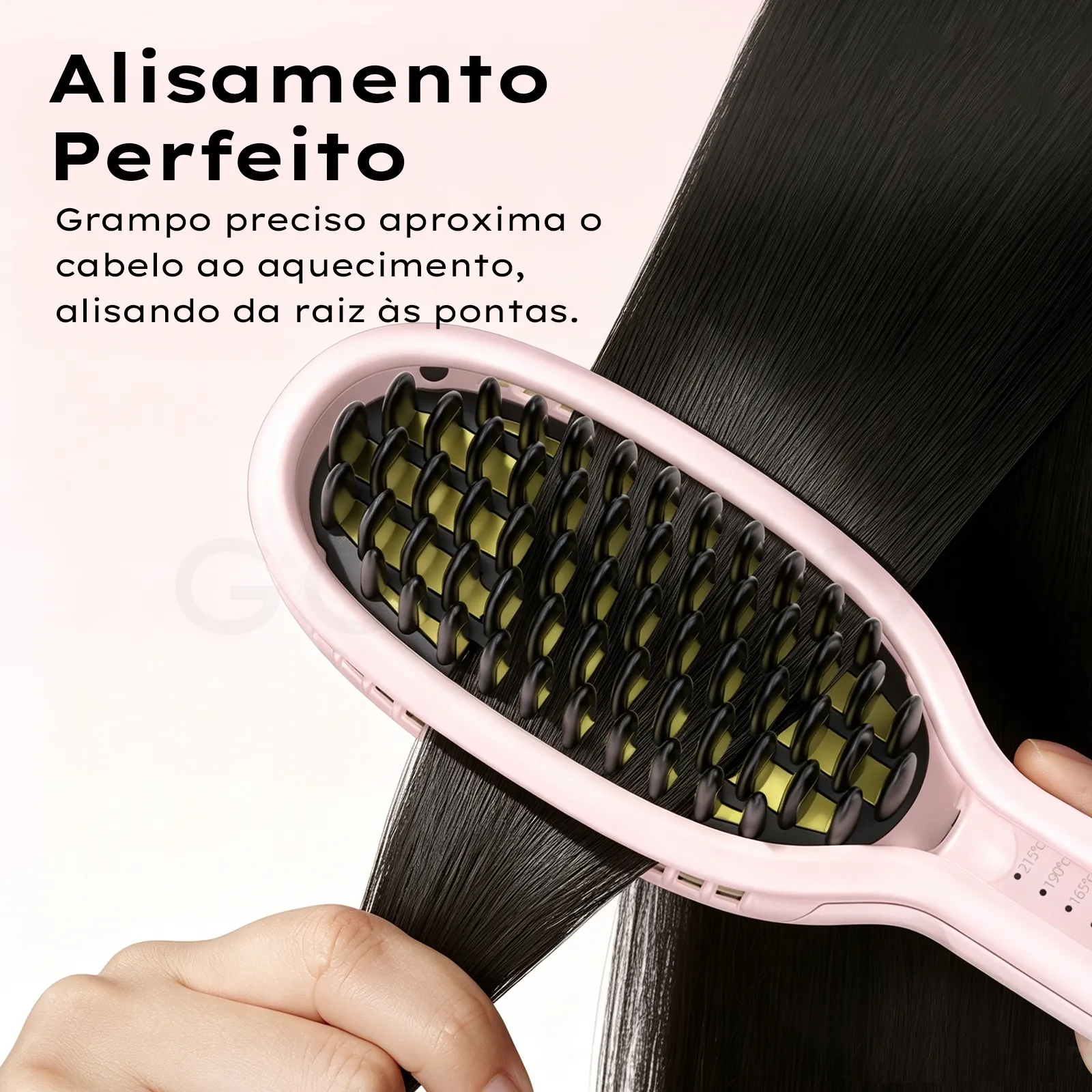 GOKOCO Escova Alisadora Iônica Bivolt | Liso Perfeito Sem Frizz