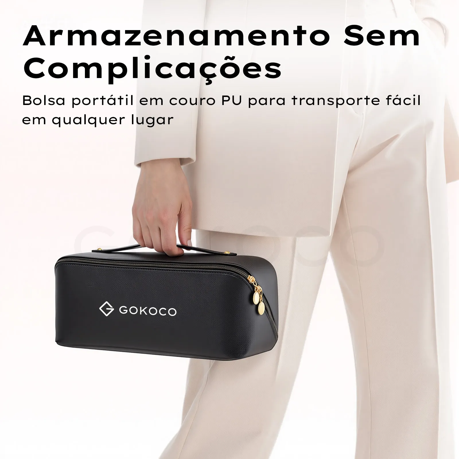 GOKOCO Secador Dobrável Bivolt | Leve, Compacto e Secagem Rápida